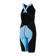 SPEEDO GIRLS FASTSKIN LZR IGNITE KNEESKIN BLACK/BLUE - Black