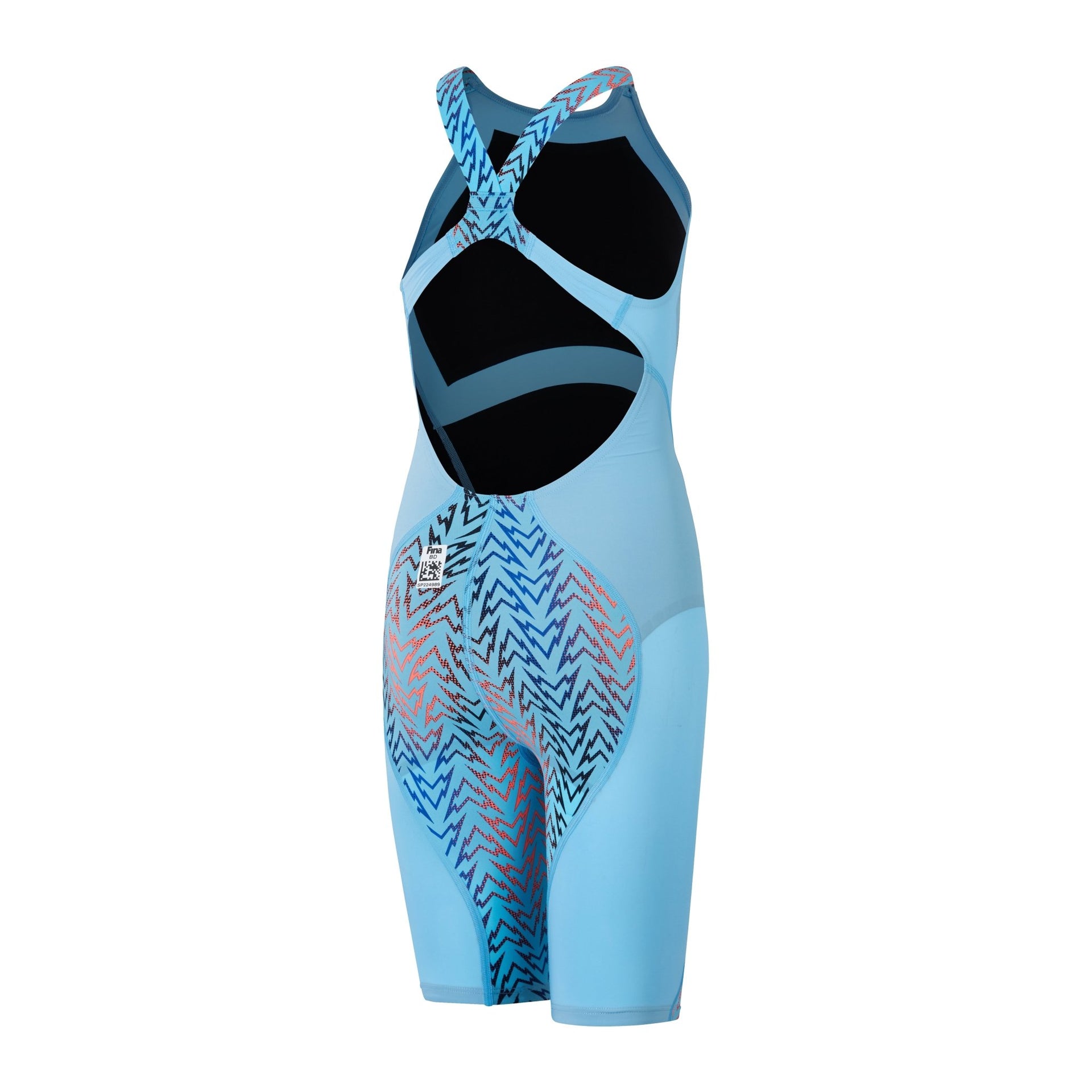 SPEEDO GIRLS FASTSKIN LZR IGNITE KNEESKIN BLUE/RED - Light Blue