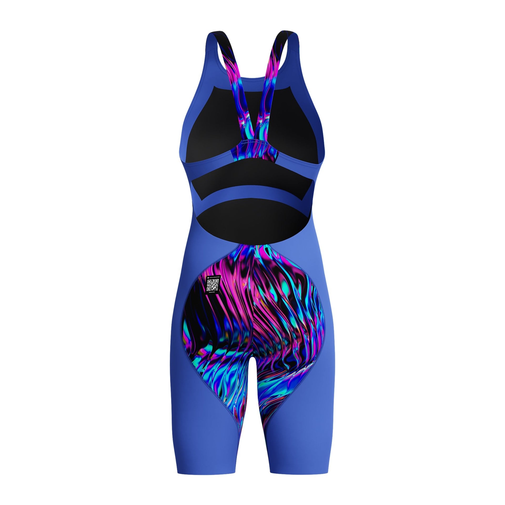 SPEEDO GIRLS FASTSKIN LZR IGNITE KNEESKIN DARK SHINE / COBALT - Blue