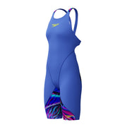 SPEEDO GIRLS FASTSKIN LZR IGNITE KNEESKIN DARK SHINE / COBALT - Blue