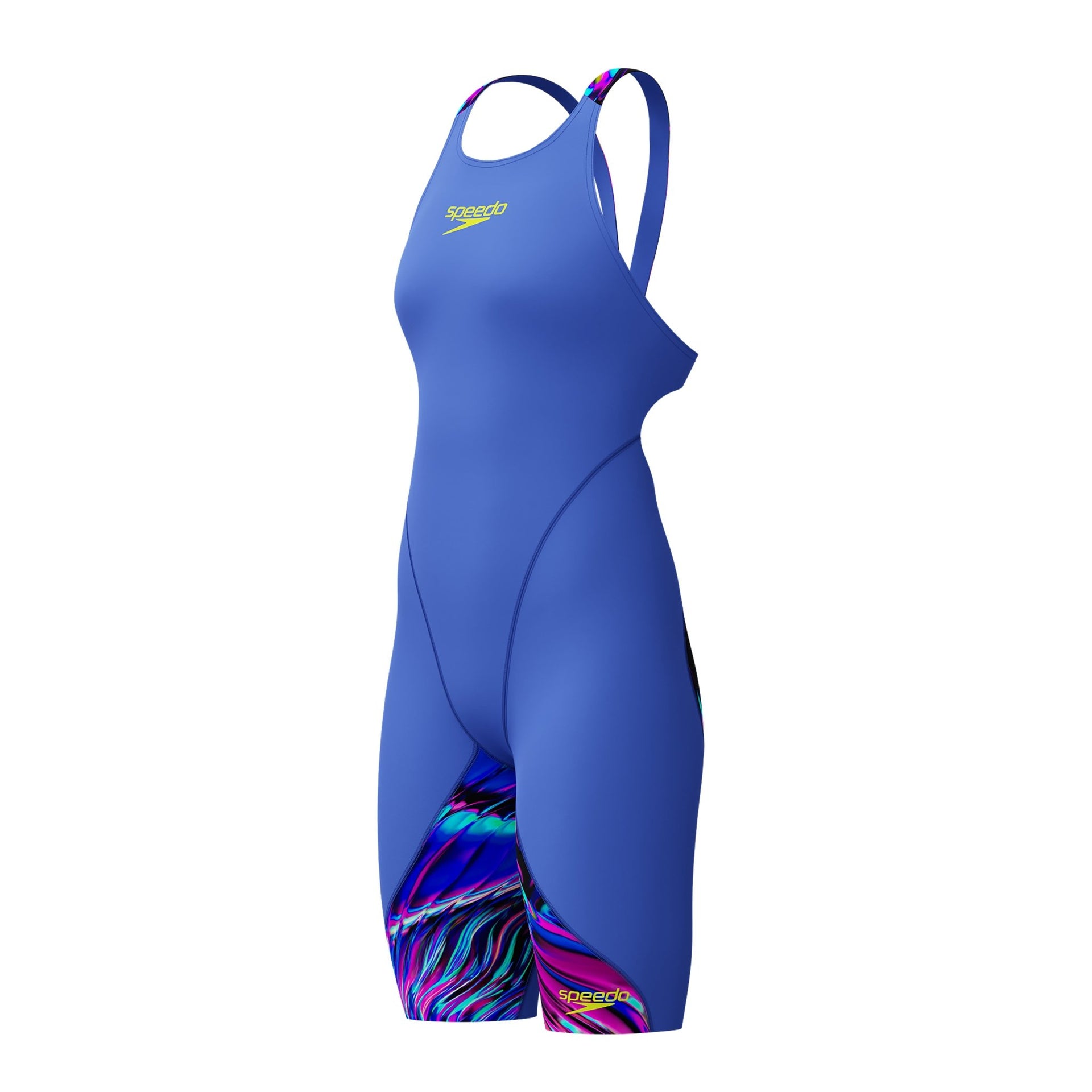 SPEEDO GIRLS FASTSKIN LZR IGNITE KNEESKIN DARK SHINE / COBALT - Blue