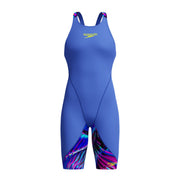 SPEEDO GIRLS FASTSKIN LZR IGNITE KNEESKIN DARK SHINE / COBALT - Blue