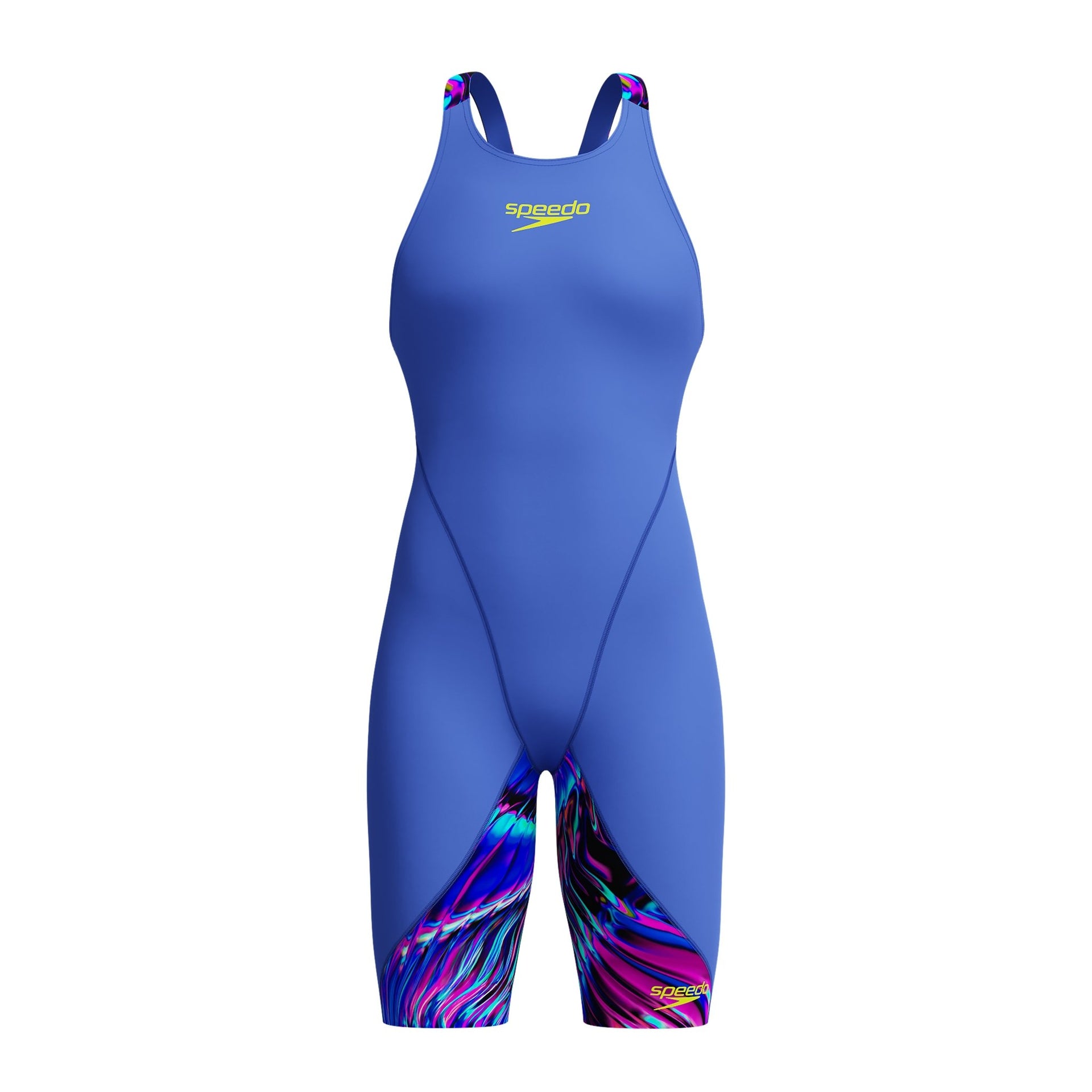 SPEEDO GIRLS FASTSKIN LZR IGNITE KNEESKIN DARK SHINE / COBALT - Blue