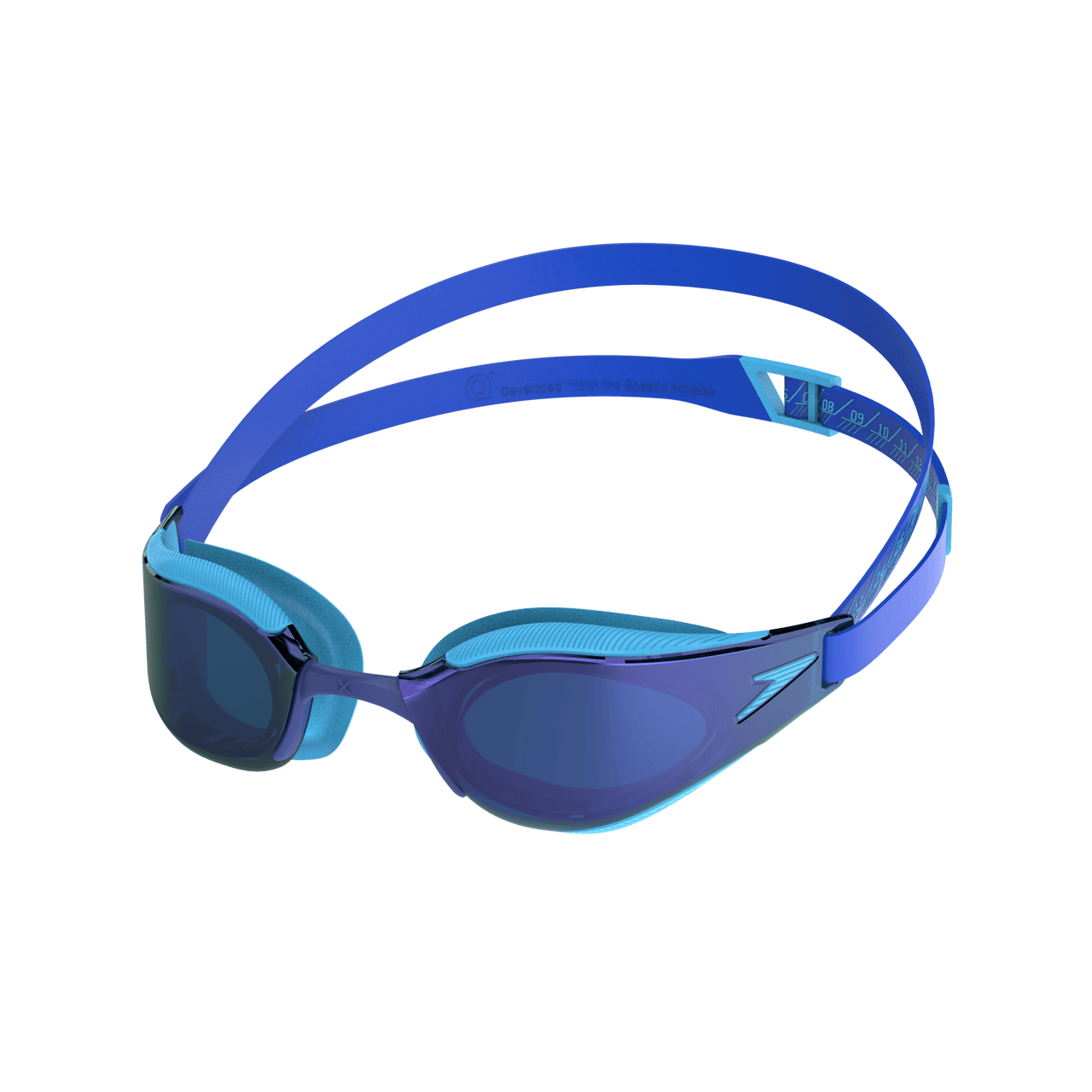 SPEEDO JUNIOR FASTSKIN HYPER ELITE MIRROR GOGGLES BLUE/COBALT - Blue