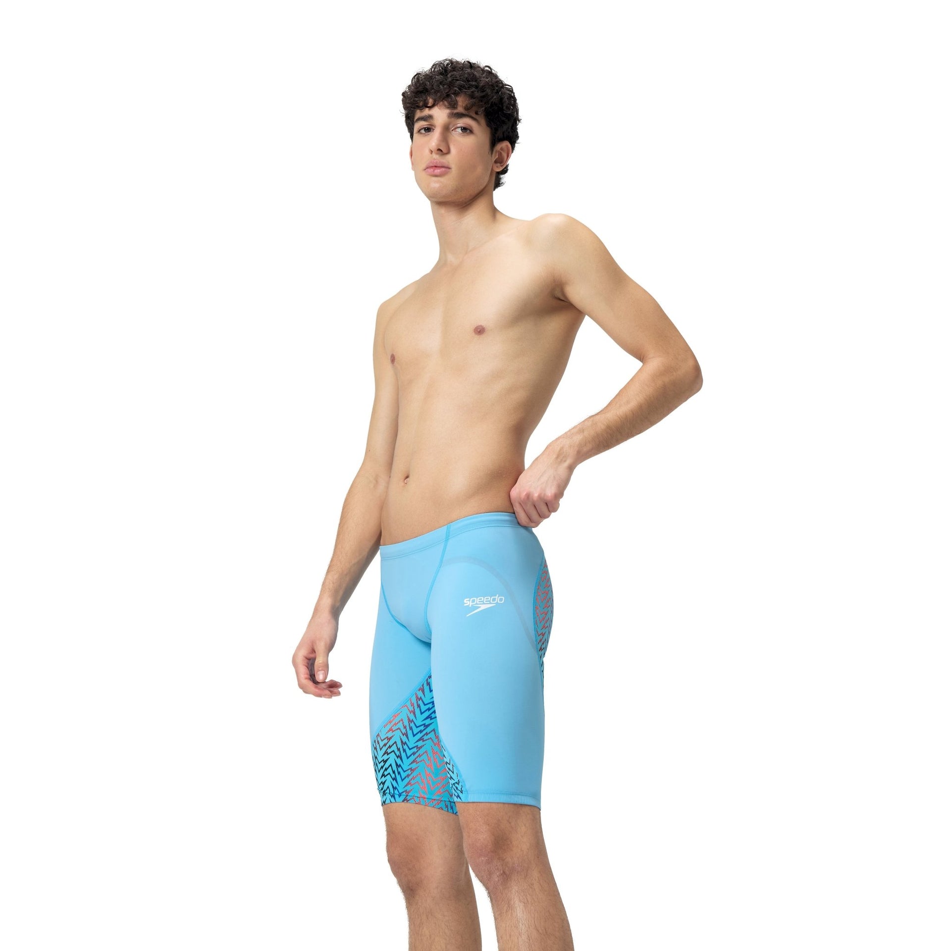 SPEEDO MENS FASTSKIN LZR IGNITE JAMMER BLUE/RED - Light Blue