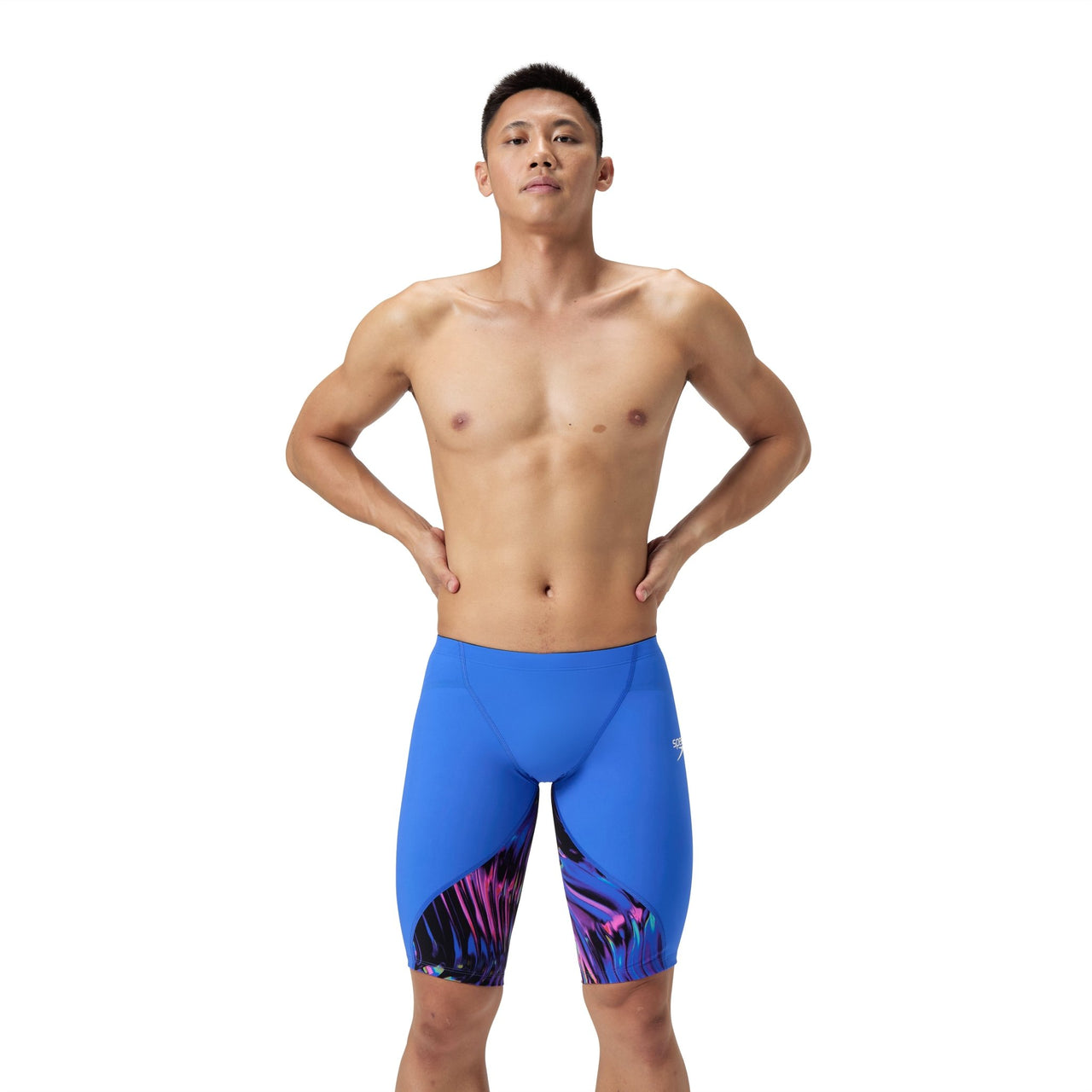 SPEEDO MENS FASTSKIN LZR IGNITE JAMMER DARK SHINE / COBALT - Blue