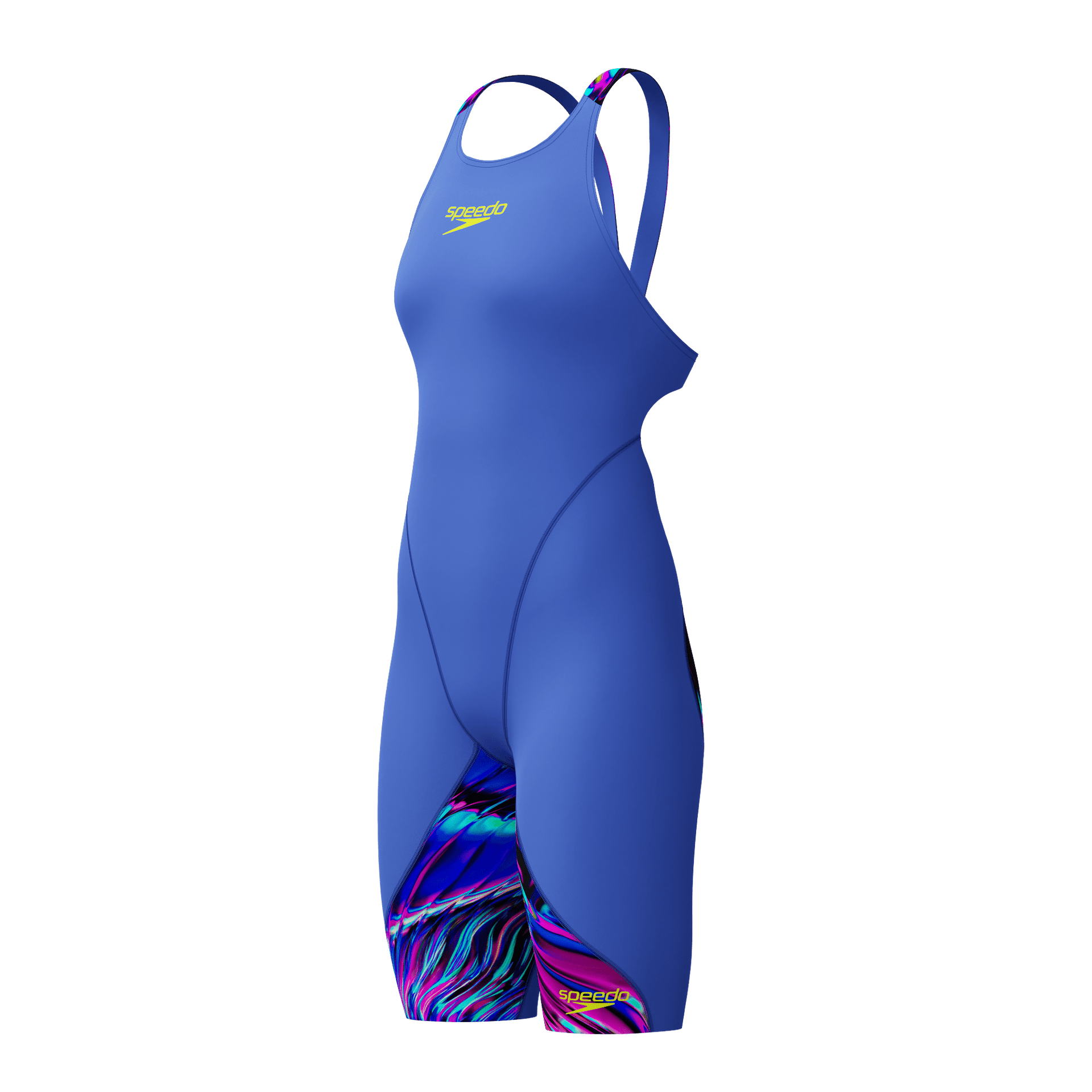 SPEEDO WOMENS FASTSKIN LZR IGNITE KNEESKIN DARK SHINE / COBALT - Blue