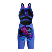 SPEEDO WOMENS FASTSKIN LZR IGNITE KNEESKIN DARK SHINE / COBALT - Blue