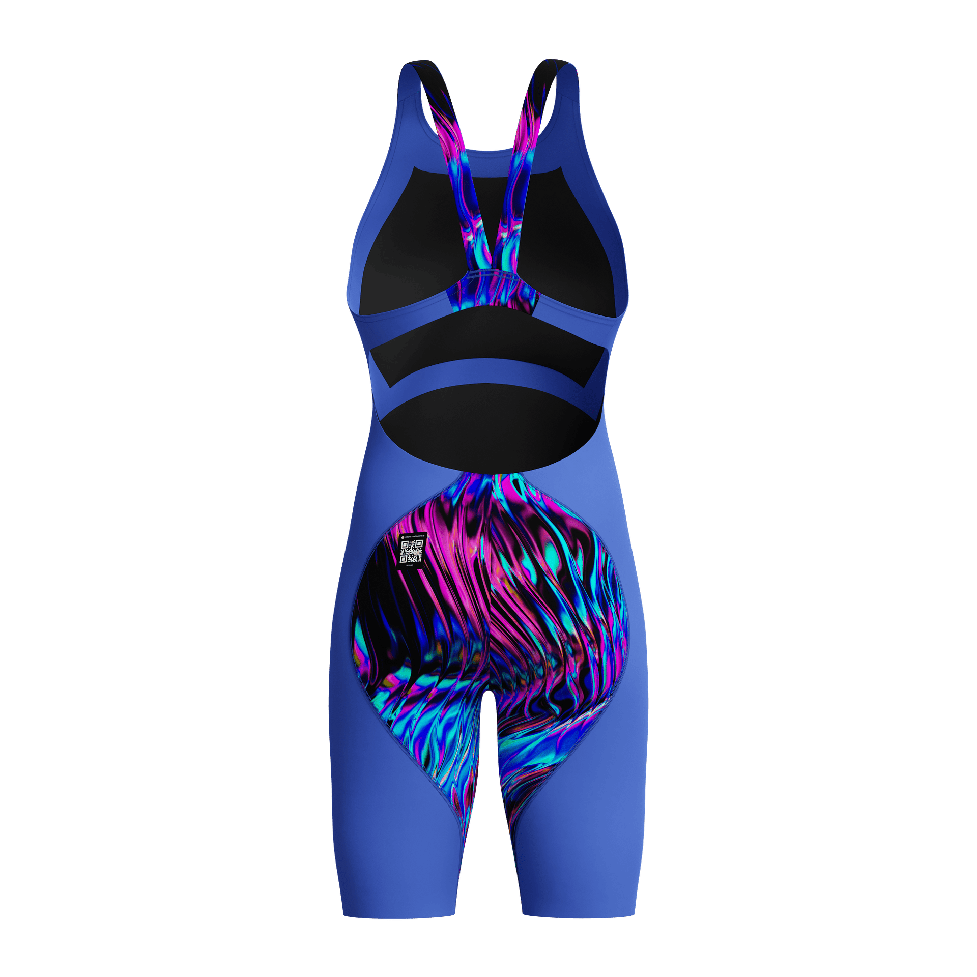 SPEEDO WOMENS FASTSKIN LZR IGNITE KNEESKIN DARK SHINE / COBALT - Blue