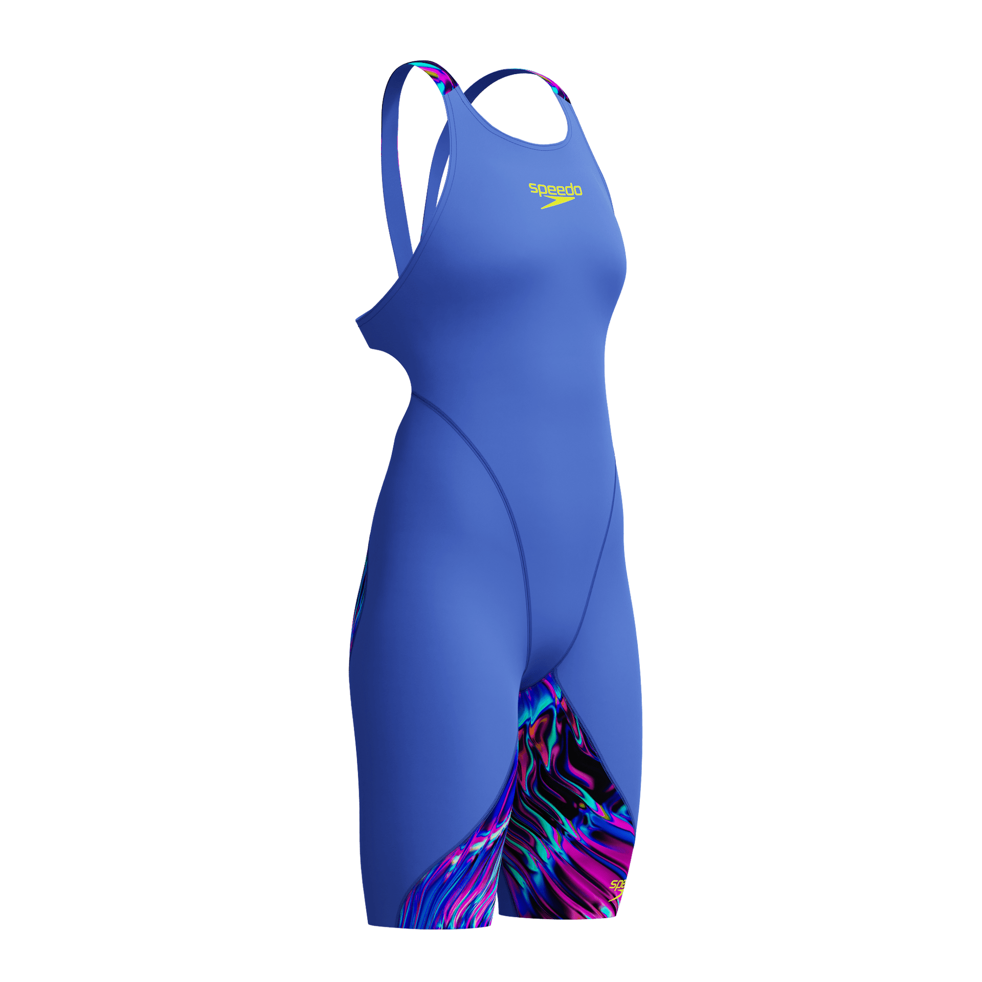 SPEEDO WOMENS FASTSKIN LZR IGNITE KNEESKIN DARK SHINE / COBALT - Blue