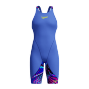 SPEEDO WOMENS FASTSKIN LZR IGNITE KNEESKIN DARK SHINE / COBALT - Blue