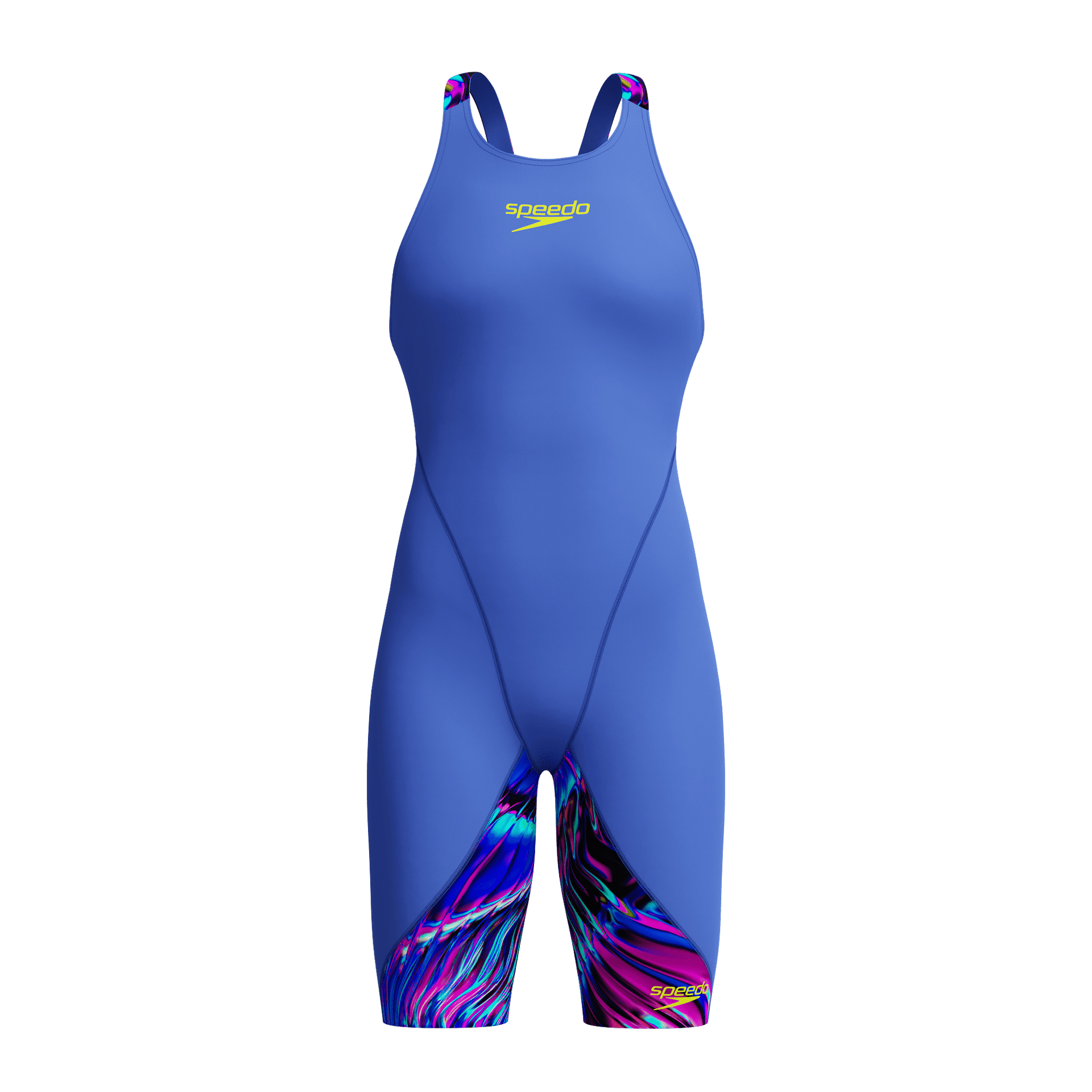 SPEEDO WOMENS FASTSKIN LZR IGNITE KNEESKIN DARK SHINE / COBALT - Blue