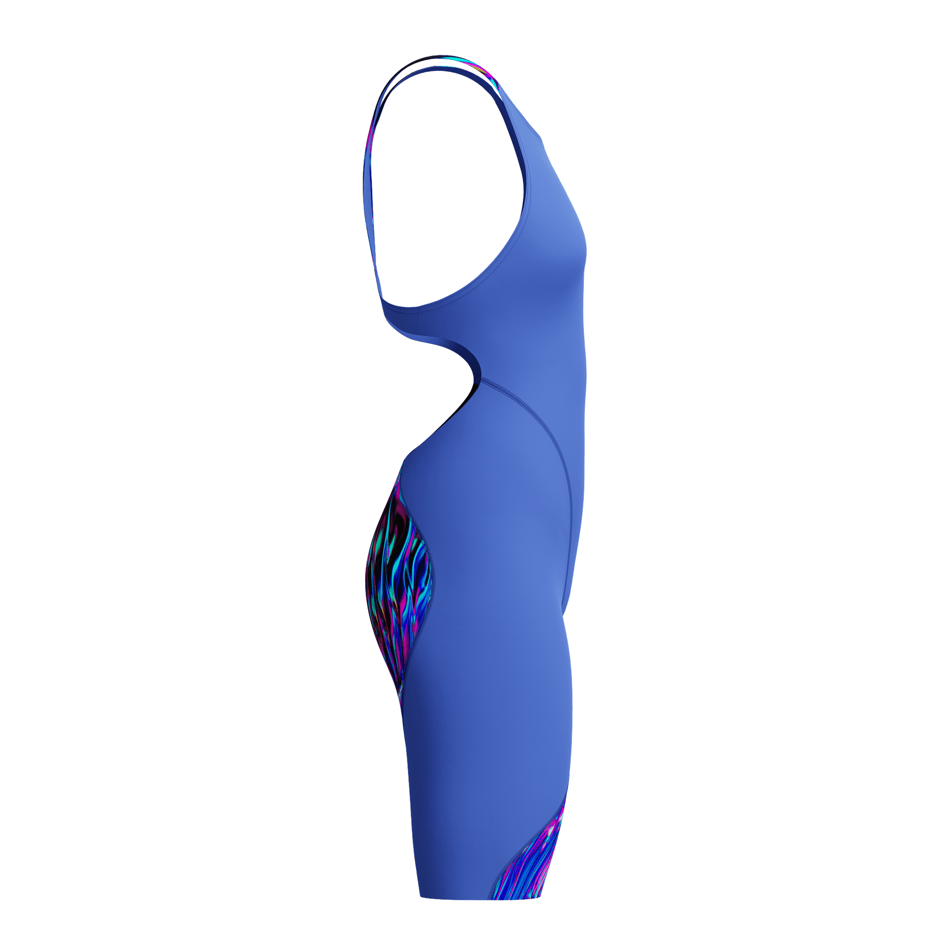 SPEEDO WOMENS FASTSKIN LZR IGNITE KNEESKIN DARK SHINE / COBALT - Blue