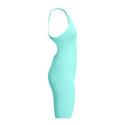 SPEEDO WOMENS FASTSKIN LZR PURE VALOR 2.0 OPENBACK KNEESKIN ARCTIC GLASS - Aqua