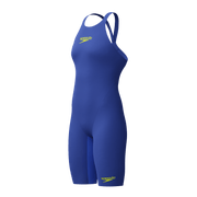 SPEEDO WOMENS FASTSKIN LZR PURE VALOR 2.0 OPENBACK KNEESKIN DEEP ROYAL / COBALT - Purple