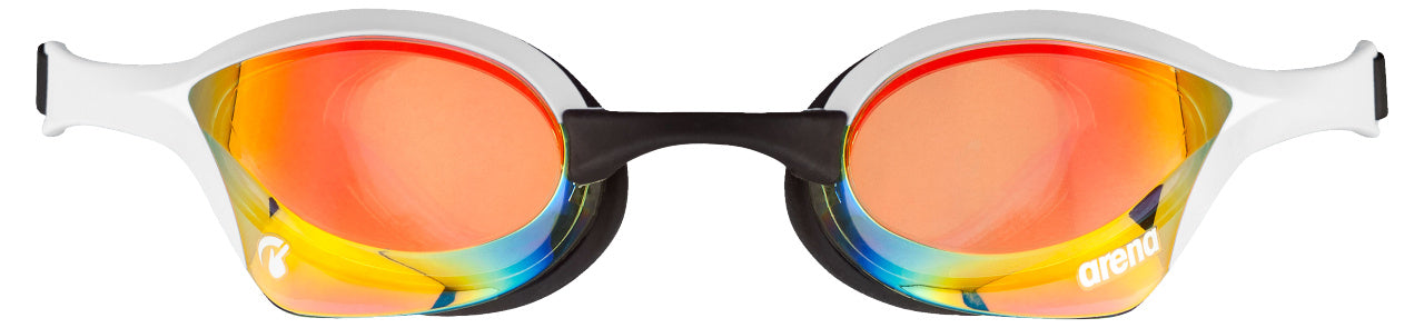 ARENA COBRA ULTRA SWIPE MIRROR YELLOW COPPER LENSES Goggles Arena White