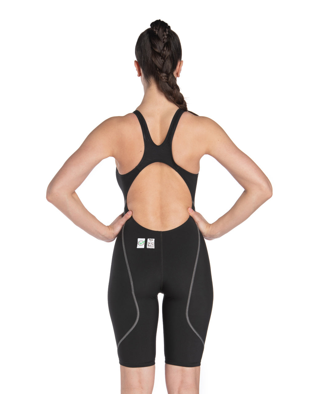 ARENA WOMENS POWERSKIN ST NEXT OPEN BACK KNEESUIT Kneesuit Arena Black