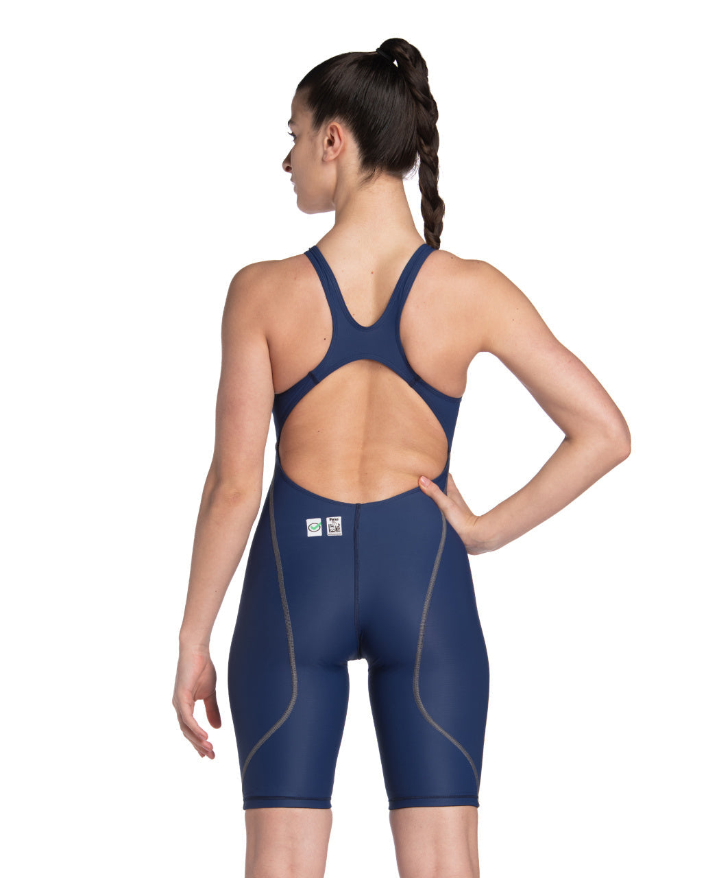 ARENA WOMENS POWERSKIN ST NEXT OPEN BACK KNEESUIT Kneesuit Arena Navy