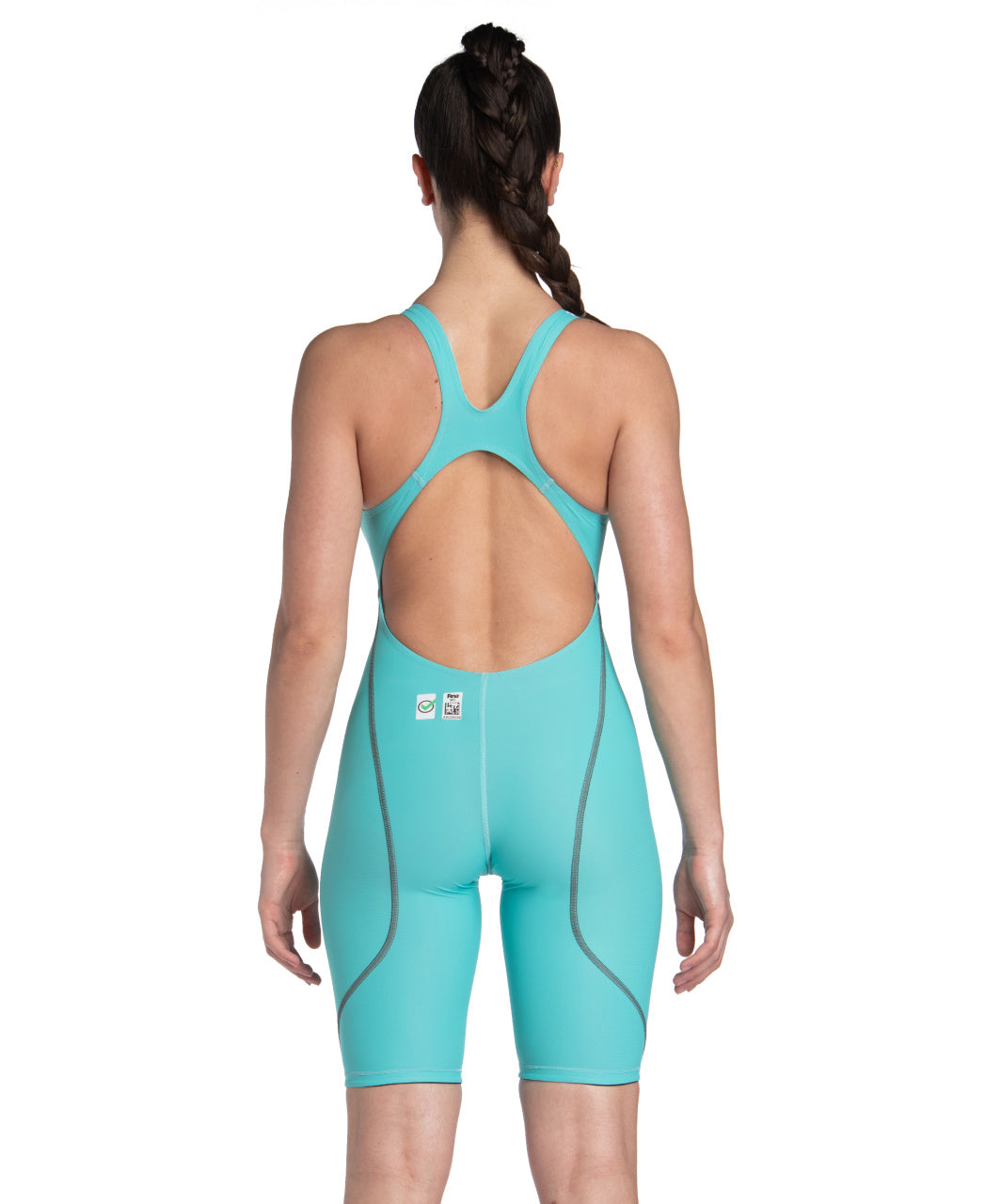 ARENA WOMENS POWERSKIN ST NEXT OPEN BACK KNEESUIT Kneesuit Arena Aqua