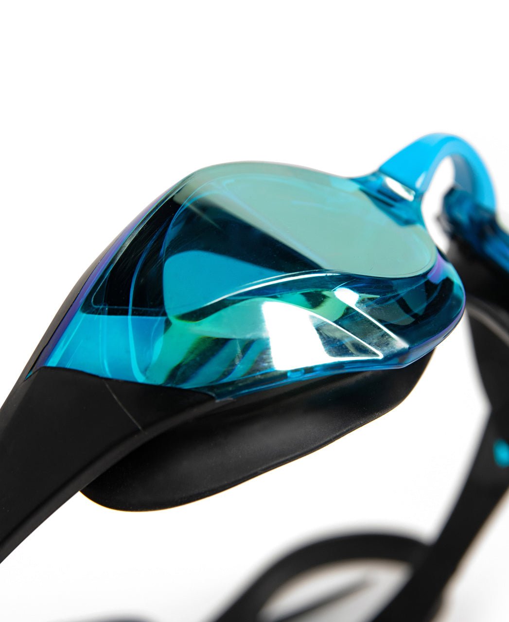 ARENA COBRA EDGE SWIPE MIRROR AQUA LENSES - Black