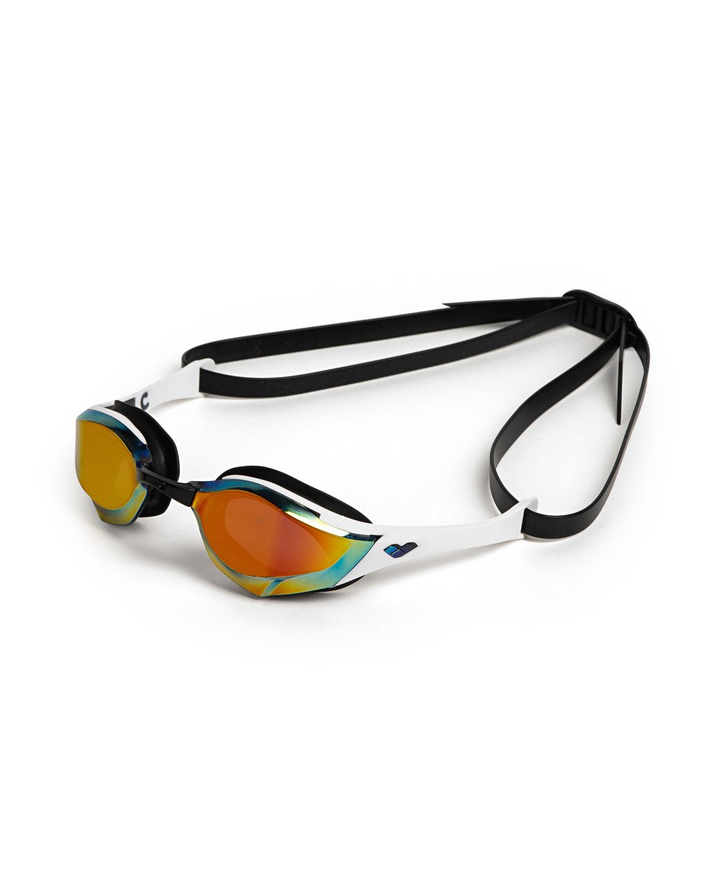 ARENA COBRA EDGE SWIPE MIRROR GOLD LENSES - White