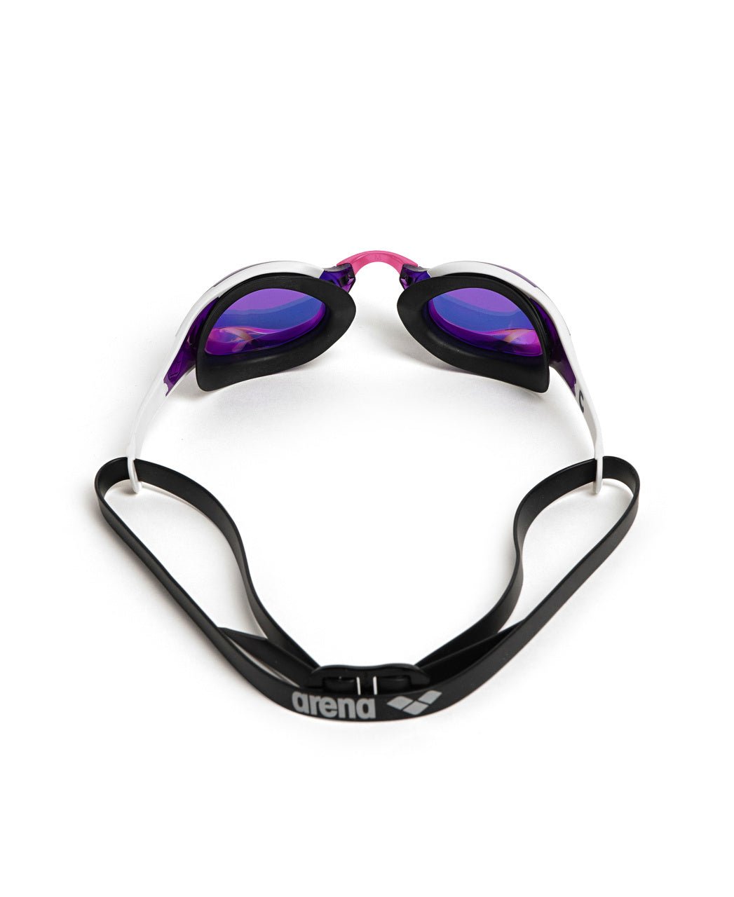 ARENA COBRA EDGE SWIPE MIRROR VIOLET LENSES - White