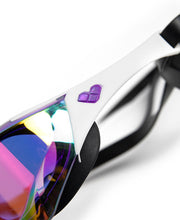 ARENA COBRA EDGE SWIPE MIRROR VIOLET LENSES - White