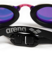 ARENA COBRA EDGE SWIPE MIRROR VIOLET LENSES - White