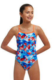 FUNKITA GIRLS BIG SWELL SINGLE STRAP ONE PIECE - Blue