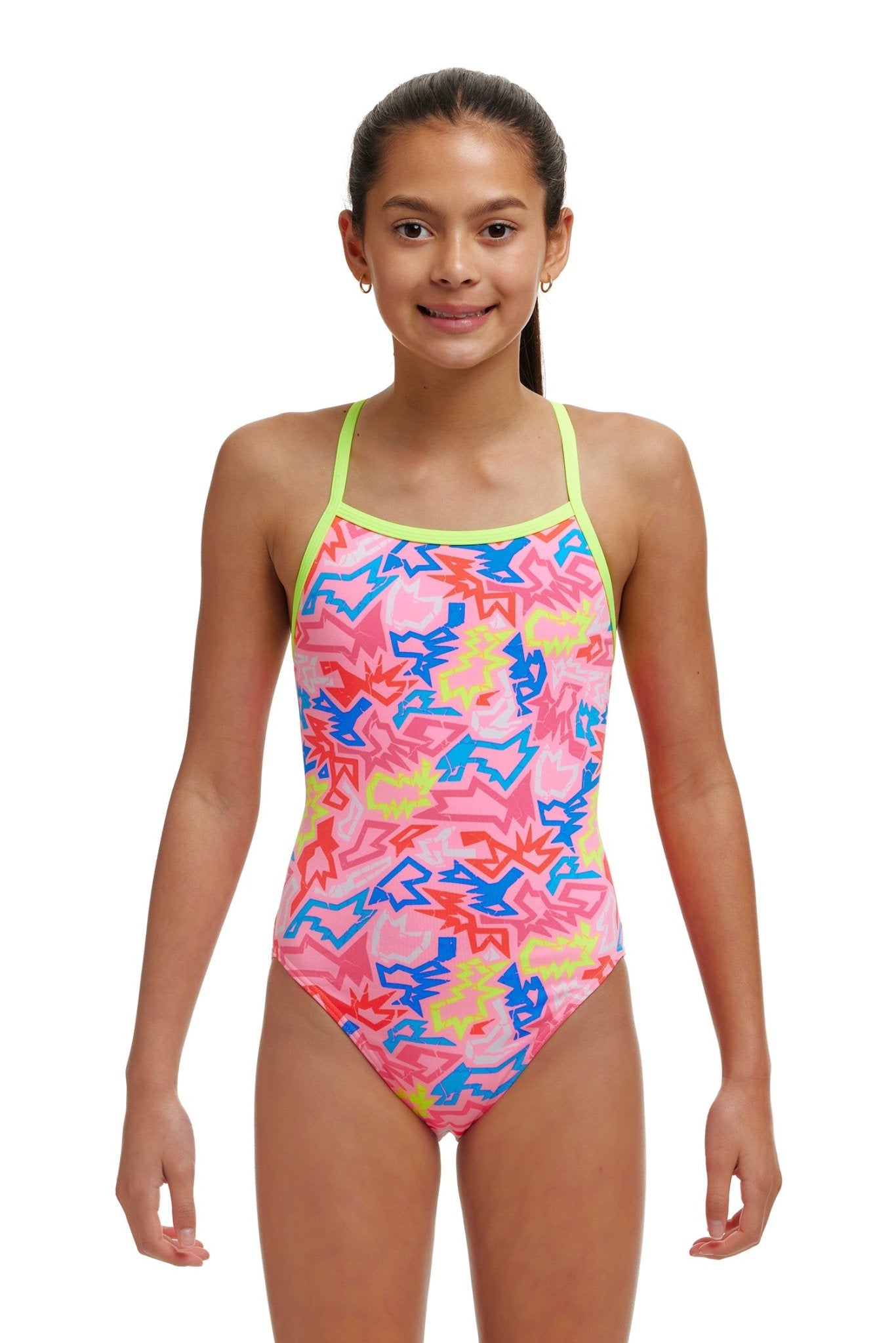 FUNKITA GIRLS ROCK STAR SINGLE STRAP ONE PIECE - Pink