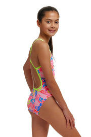 FUNKITA GIRLS ROCK STAR SINGLE STRAP ONE PIECE - Pink