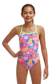 FUNKITA GIRLS ROCK STAR SINGLE STRAP ONE PIECE - Pink