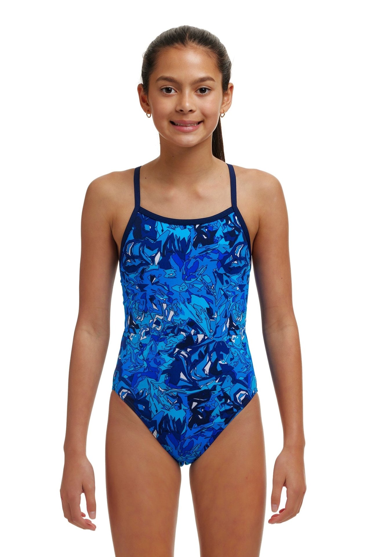 FUNKITA GIRLS TRUE BLUEY SINGLE STRAP ONE PIECE - Blue