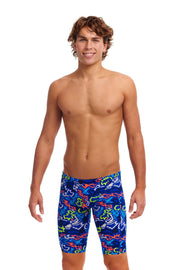 FUNKY TRUNKS MENS BROKEN HEARTS TRAINING JAMMER - Blue