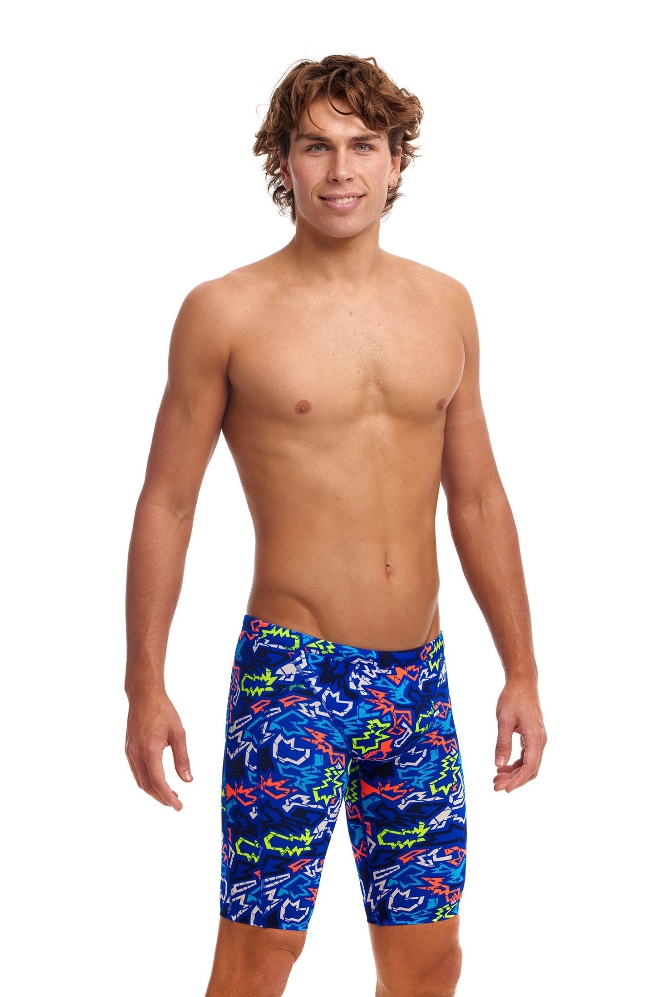 FUNKY TRUNKS MENS BROKEN HEARTS TRAINING JAMMER - Blue