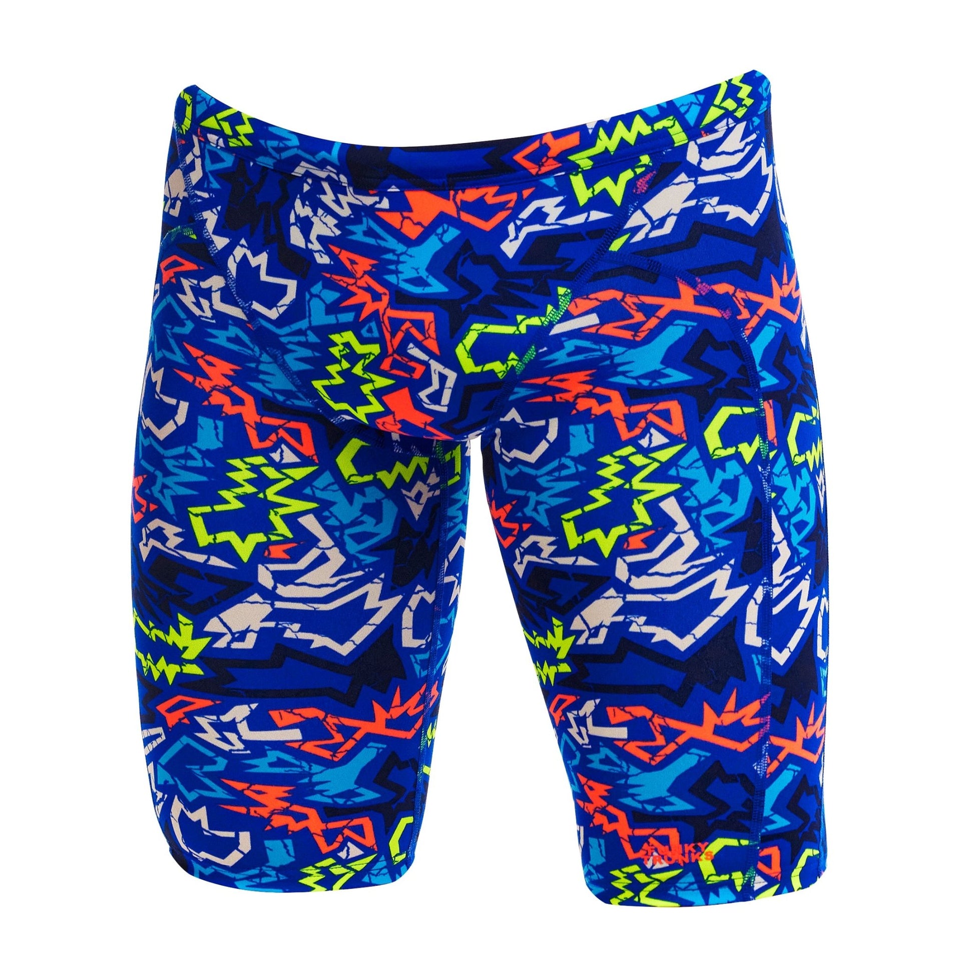 FUNKY TRUNKS MENS BROKEN HEARTS TRAINING JAMMER - Blue