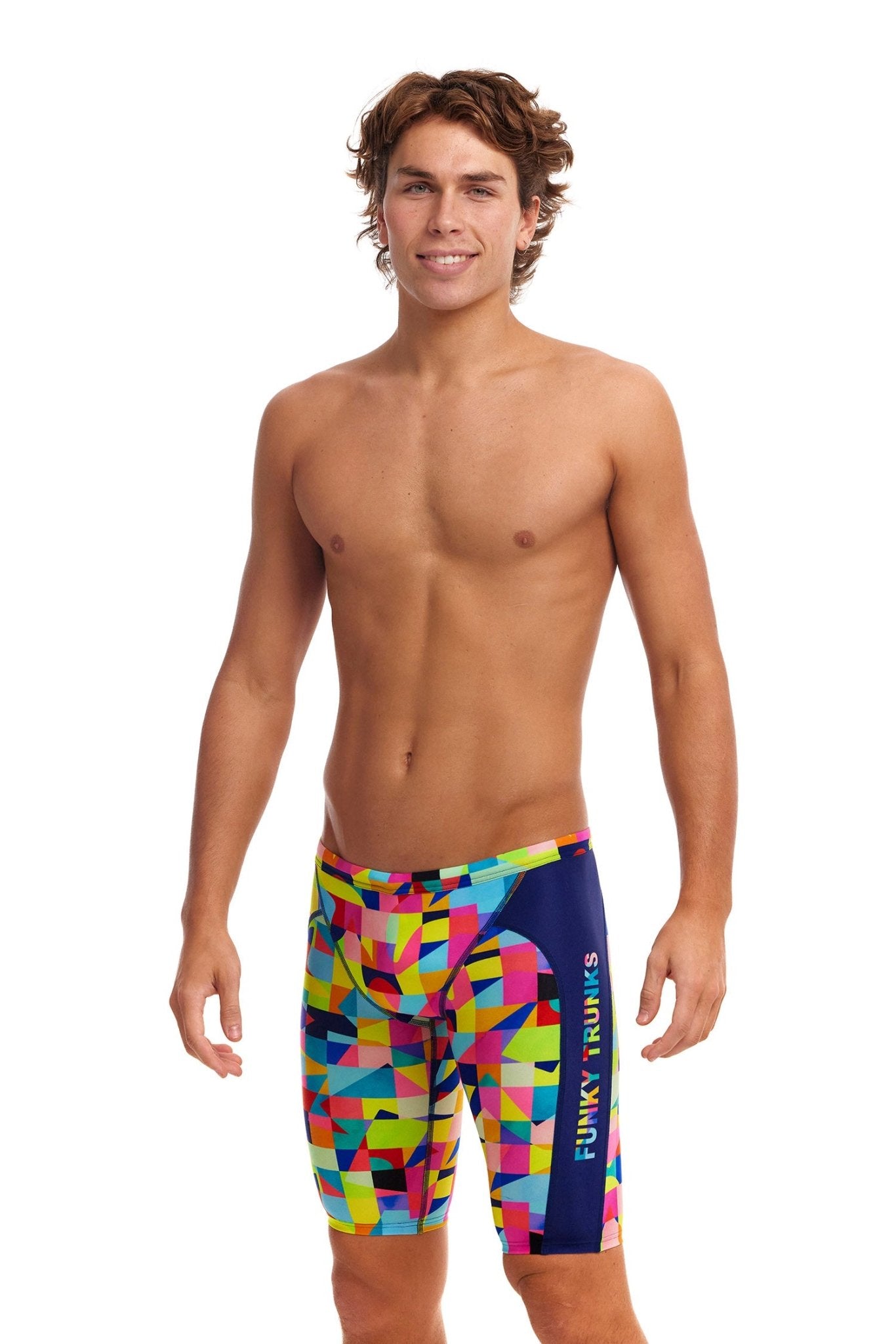 FUNKY TRUNKS MENS ON THE GRID TRAINING JAMMER - Multicolour